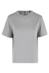 Essentiel Antwerp Intenso Silver Balls Tshirt In Gray