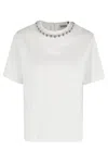 Essentiel Antwerp Intenso Silver Balls Tshirt In White