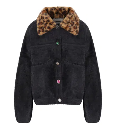 ESSENTIEL ANTWERP INTENTION BLACK CARDIGAN