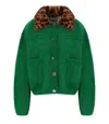Essentiel Antwerp Button-embellshment Cardigan In Green