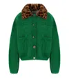 Essentiel Antwerp Button-embellshment Cardigan In Green