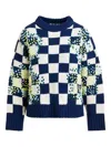 Essentiel Antwerp Inter Embroidered Sweater In Blue