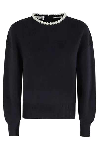 Essentiel Antwerp Inti Pullover With Beads In Black