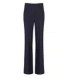 Essentiel Antwerp Invade Navy Blue Flared Pants In Blue