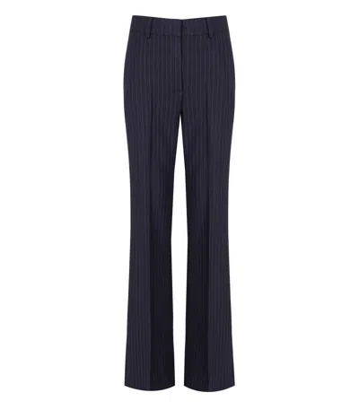ESSENTIEL ANTWERP INVADE NAVY BLUE FLARED PANTS
