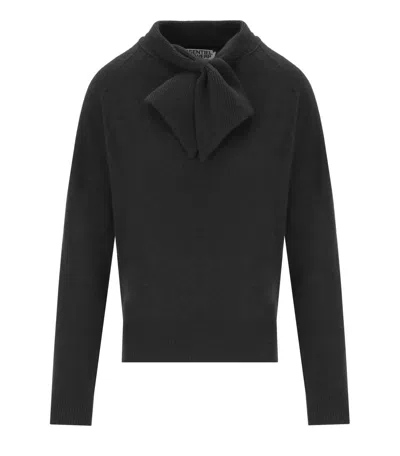 ESSENTIEL ANTWERP INVITED BLACK SWEATER