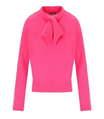 ESSENTIEL ANTWERP INVITED FUCHSIA SWEATER