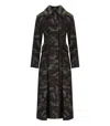 Essentiel Antwerp Ipanema Camouflage Coat In Green