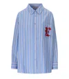 Essentiel Antwerp Ipatch Light Blue Shirt In Blue