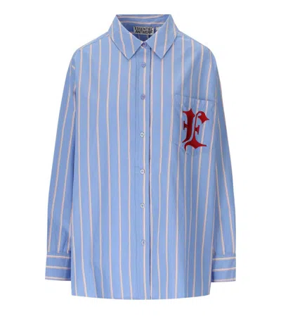 ESSENTIEL ANTWERP ESSENTIEL ANTWERP IPATCH LIGHT BLUE SHIRT