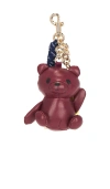 Essentiel Antwerp Irano Bear Keyhanger In Burgundy