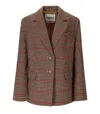 Essentiel Antwerp Irbara Brown Single-breasted Blazer In Gray
