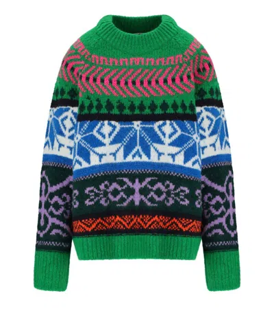 ESSENTIEL ANTWERP ESSENTIEL ANTWERP IRELANDO GREEN CREWNECK SWEATER