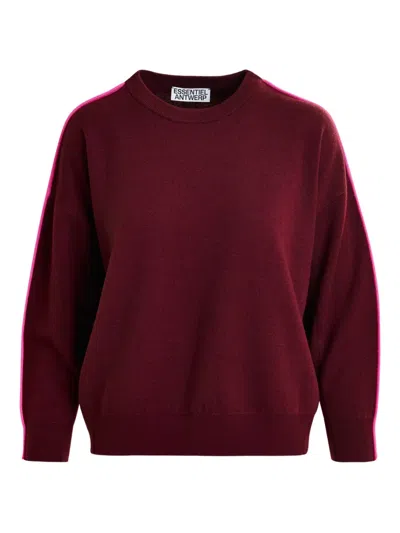 Essentiel Antwerp Iruby Sweater In Burgundy