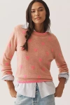 Essentiel Antwerp Isa Jacquard Heart Sweater In Multi