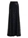 Essentiel Antwerp Isequins Sequin Beaded Maxi Skirt In Black