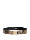 Essentiel Antwerp Isnake Belt In Neutral