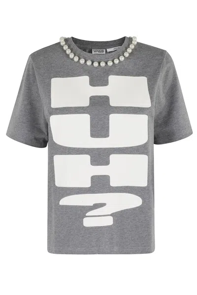 ESSENTIEL ANTWERP ISOS BEADS PRINT TSHIRT