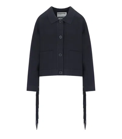ESSENTIEL ANTWERP ESSENTIEL ANTWERP ISTERN NAVY BLUE CARDIGAN