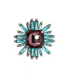 Essentiel Antwerp Itime Mauve Brooch In Green