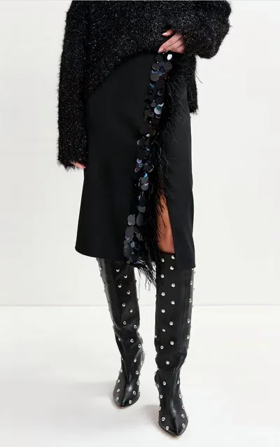 Essentiel Antwerp Ivil Midi Skirt In Black