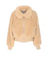 Essentiel Antwerp Iwill Faux Fur Jacket In Brown