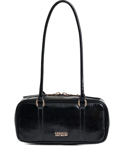 Essentiel Antwerp Izodiac Zip-fastening Shoulder Bag In Black