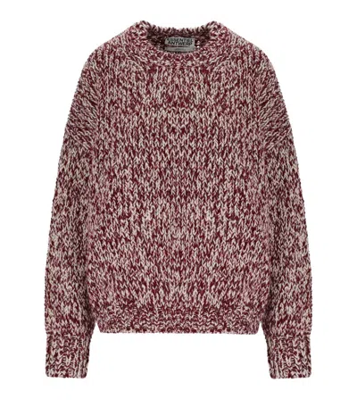 ESSENTIEL ANTWERP IZURA BURGUNDY CREWNECK SWEATER