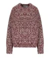 Essentiel Antwerp Izura Burgundy Crewneck Sweater In Red