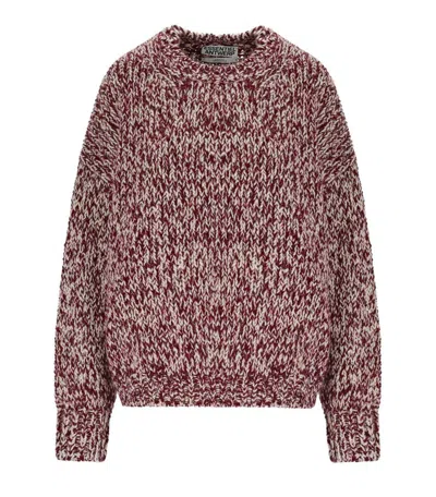 Essentiel Antwerp Izura Burgundy Crewneck Sweater In Red