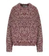 Essentiel Antwerp Izura Burgundy Crewneck Sweater In Red