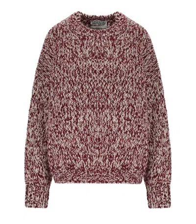 ESSENTIEL ANTWERP IZURA BURGUNDY CREWNECK SWEATER