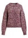 Essentiel Antwerp Izura Ribbed-trim Sweater In Red