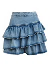 Essentiel Antwerp Ja Ruffled Skirt In Blue