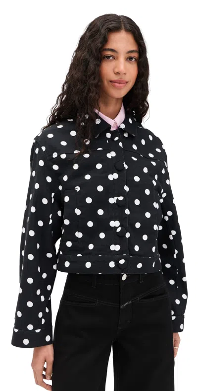 Essentiel Antwerp Jaborosa Boxy Cropped Jacket Combo1 Black