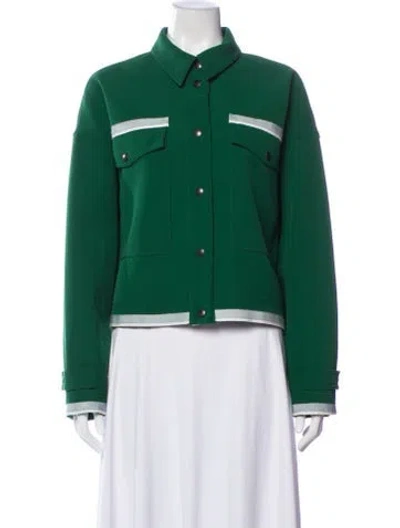 Pre-owned Essentiel Antwerp Jacket In Green