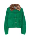 Essentiel Antwerp Button-embellshment Cardigan In Green