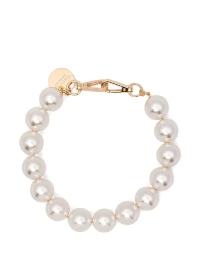 Essentiel Antwerp Jadine Pear- Beaded Necklace In White