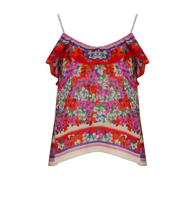 Essentiel Antwerp Jaghetti Red Top In Multi