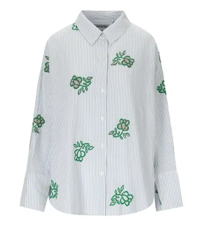 Essentiel Antwerp Jalinki White Shirt In Blue