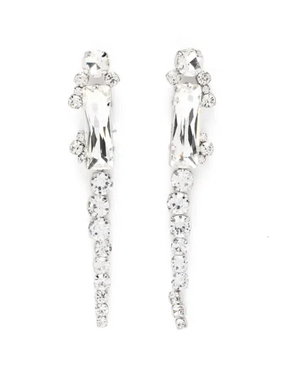 Essentiel Antwerp Jastrit Rhinestone Drop Earrings In Metallic