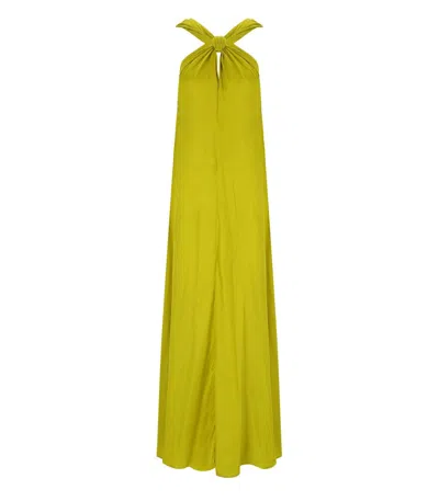 Essentiel Antwerp Jaycee Acid Green Long Dress