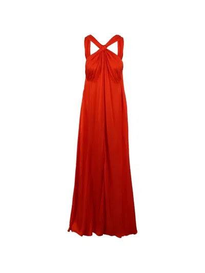 Essentiel Antwerp Jaycee Maxi Dress In Red