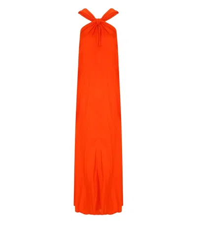 Essentiel Antwerp Jaycee Orange Long Dress