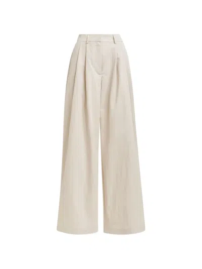 Essentiel Antwerp Jazmine Belt-loop Pleated Trousers In Neutral