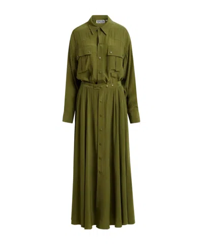 Essentiel Antwerp Jebba Maxi Overlay Jumpsuit In Green