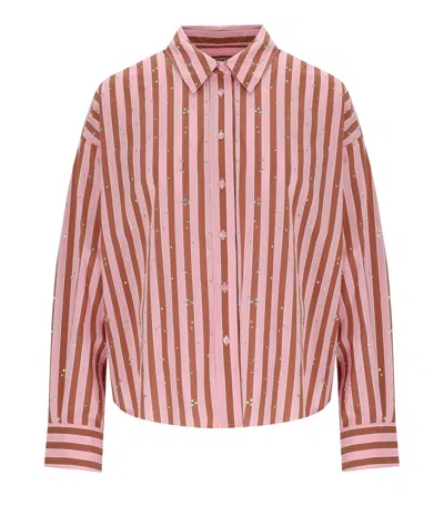Essentiel Antwerp Jelief Pink Shirt In Brown