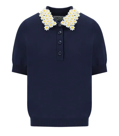 Essentiel Antwerp Jember Blue Polo Shirt
