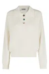 Essentiel Antwerp Jewel Button Polo In White