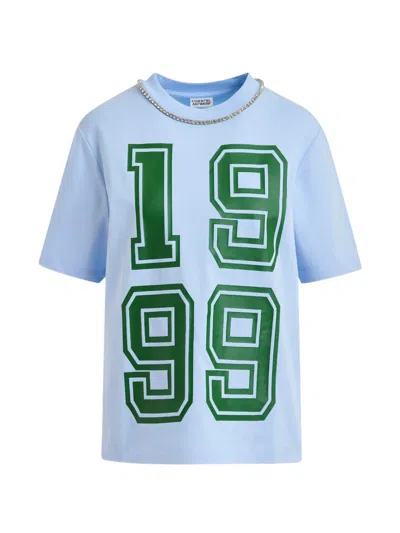Essentiel Antwerp Jisos Number-print T-shirt In Blue